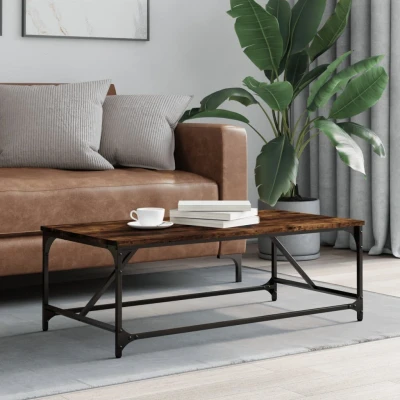 Bild av Soffbord rökfärgad ek 100x50x35 cm konstruerat trä