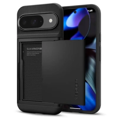 Bild av Spigen Slim Armor CS Case för Google Pixel 9 och Pro [Made for Google] Skal Fodral Svart