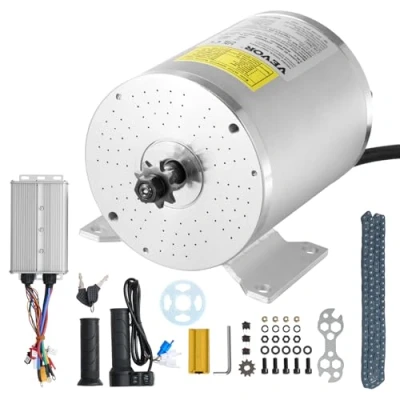 Bild av VEVOR Borstlös DC 3 000 W elektrisk motorsats 72 V till 4 900 varv/min motor med uppgraderad hastighetsregulator, pålitlig tyst drift för Go Kart, Elcykel, motorcykel, skotrar
