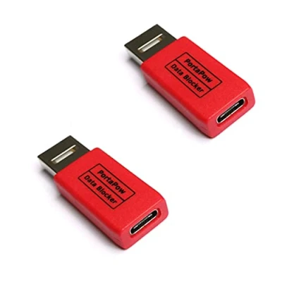 Bild av PortaPow USB A till C datablockerare (2)