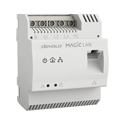 Bild av devolo Magic 2 LAN DINrail: Powerline adapter för DIN skenor; optimal fördelning av internet i hela huset via elnätet, höghastighetsinternet ur elcentralen, G.hn teknik