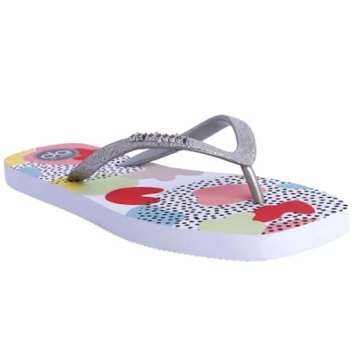 Bild av DON ALGODON Damflip flops, flip flops för strand och pool, flop sandaler i gummi med halkfri lätt sula, Flerfärgad, 38 EU