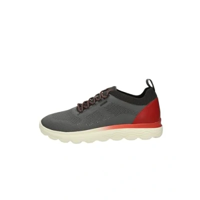 Bild av Geox Herr U Spherica E sneakers, Dk grå/röd, 44 EU, Grey Red, EU