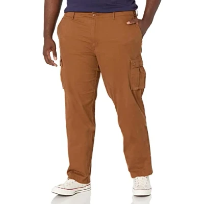 Bild av Amazon Essentials Men&#039;s Stretchiga cargobyxor med rak passform (finns i Big &amp; Tall), Ljusbrun, 30W / 34L