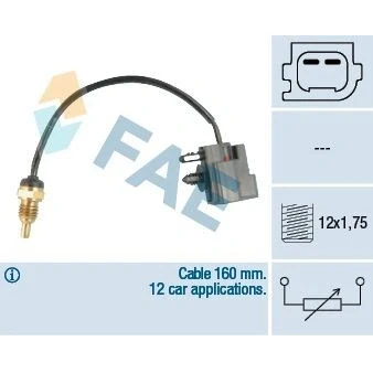 Bild av EPS 1.830.295 Sonde De Température Liquide Refroidissement Made in Italy OE Equivalent FORD: FIESTA 4, S Max Mk1, Focus Mk1 3/5 portes
