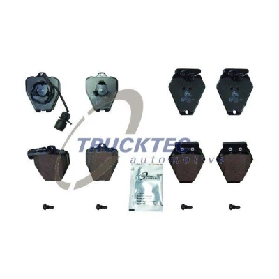 Bild av TRUCKTEC AUTOMOTIVE 07.35.245 Jeu de plaquettes frein Essieu avant contact signal d&#039;usure inclus AUDI: A8 D2