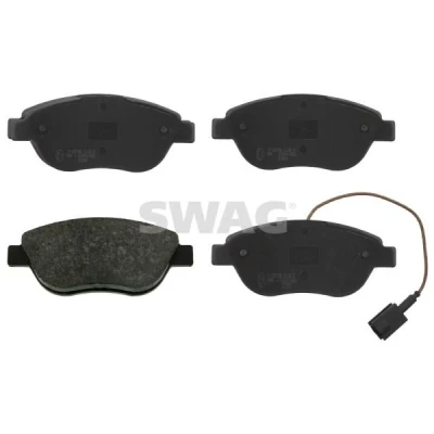 Bild av SWAG 70 91 6554 Jeu de plaquettes frein Essieu avant contact signal d&#039;usure inclus FIAT: Grande Punto 3/5 portes, BRAVO 2, Doblo II Van / Break