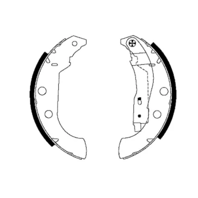 Bild av TEXTAR 91056600 Mâchoires De frein 228,6 42 avec levier à main PEUGEOT: 306 3/5 portes, Berline, Cabriolet, CITROËN: Xsara 5 portes