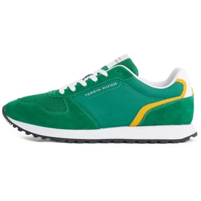 Bild av TOMMY HILFIGER Ny EVA RUNNER SUMMER NYLON POP låg topp, GRÖN (Nouveau Green), 6,5 UK, Grön Nouveau Grön, 40 EU