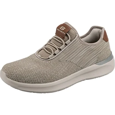 Bild av Skechers herr Lattimore Coringa Sneaker, Brungrått stickat nät, 47.5 EU