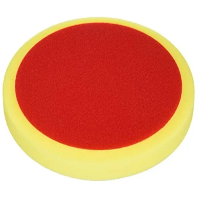 Bild av ALCLEAR 5516030M slipdyna, bil polersvamp, medium, diameter: 160 x 30 mm, gul, 2 pack, polerdyna polerad dyna svamp polerskum f. Poleringsmaskin