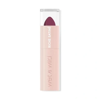 Bild av Wet n Wild Rich Satin Lip Color, Långvarigt Läppstift med en Finish, Återfuktande Formula som Inte Torkar ut, Rikligt Pigmenterad Sammetslen Textur, Berried Life