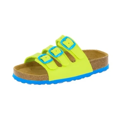 Bild av Lico BIOLINE KIDS Unisex Barn Tofflor, Citrongul/blå, 39 EU