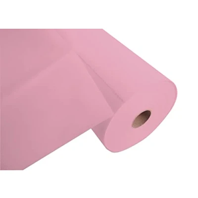 Bild av Pro Nappe Ref R732451I Engångshuvud av spunbond fleece kartong med 4 rullar 24 M lång x 0,4 bred förskuren var 1,20:e representerar 20 huvuden huvud färg puderrosa