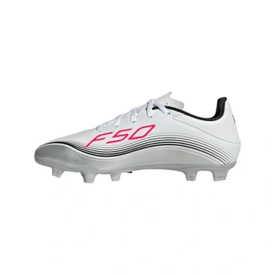 Bild av adidas Performance F50 Messi CLUB FG/MG Fotbollsskor fasta dobbar White/lucid red/silvercoloured, Storlek: 48 2/3, red/silver coloured
