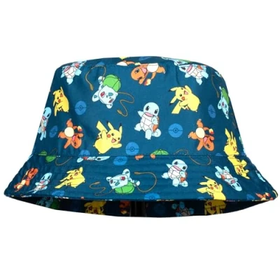 Bild av Pokemon fiskarhatt för pojkar i åldern 512 år, sommarhatt barn, lätt, ventilerande, solhatt, present till pojkar, svart, pokemon, one size