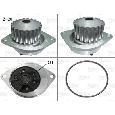 Bild av VALEO 506290 Pompe à eau avec joints couvercle PEUGEOT: 309 II 3/5 portes, 306 Cabriolet, 205 CITROËN: Xsara Picasso, Saxo portes
