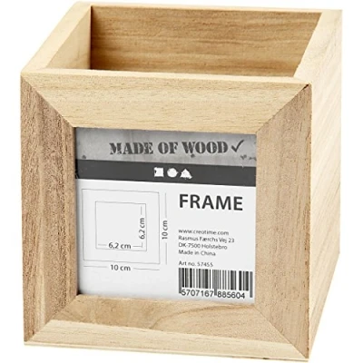 Bild av Creativ Company Wooden pencil box with photo frame