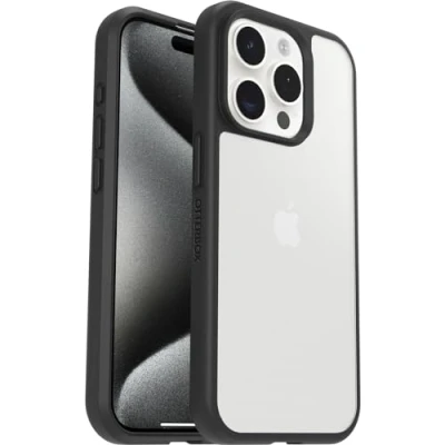 Bild av OtterBox React Apple iPhone 15 Pro Black Crystal clear/black