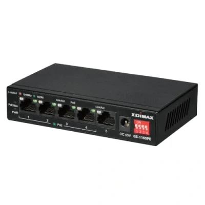 Bild av Edimax GS 1105PE switch long range DIP 5 ports unmanaged