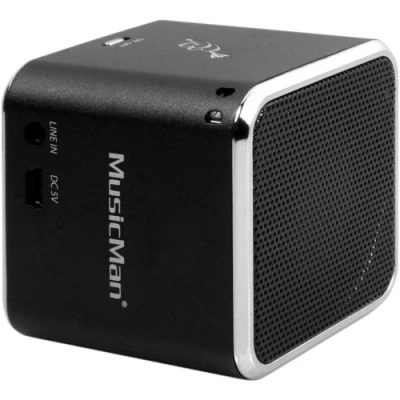Bild av MusicMan Portable Mini Bluetoothhögtalare Ljud MicroSD kort stöd KompaKt Mobil Högtalare för Smartphones Surfplattor Laptops BT X2 (Svart)