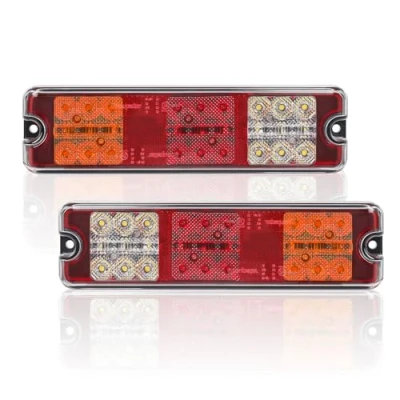 Bild av AOHEWEI 2st Bakljus för släp 12V/24V 27 lysdioder Superljusande vattentät blinkers/broms/bak/back/reflektorlampa släpvagn Lastbil Husvagn Van Traktor