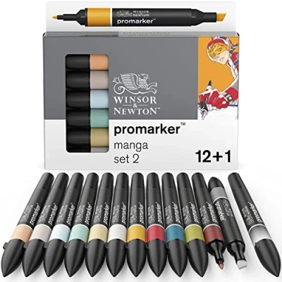 Bild av Winsor &amp; Newton W&amp;N PROMARKER 12+1 Manga Expansion Pack 2, Multi, one size