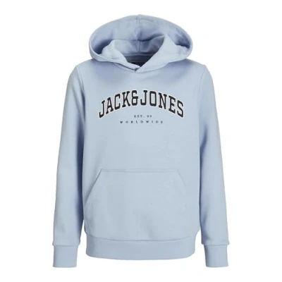 Bild av JACK &amp; JONES Pojkar Jjecaleb Varsity Sweat Hood Noos Jnr huvtröja, Chambray Blue, 176