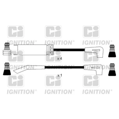 Bild av QUINTON HAZELL XC1127 Jeu De Fils d&#039;Allumage CI DAEWOO: Nexia I 3/5 portes, Berline