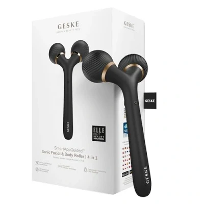Bild av Geske Sonic Facial BODY Roller 4 IN 1 Electronic Tools SMARTAPPGUIDED Ansiktsvård tillbehör, Storlek: One Size, Gray