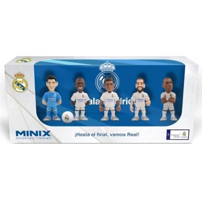 Bild av MINIX Real Madrid 5 pack samlarfigurer 7 cm B (Courtois/Vinicius/Bellingham/Carvajal/Mbappé)