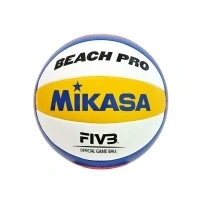 Bild av MIKASA BV550C, 10 panel ball, Blå, Vit, Gul, Komposit, Nylon, Utomhus, 66 68 cm, FIVB
