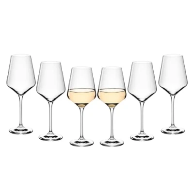 Bild av Gerlach 1760 Vinglas Vita Set med 6 450 ml Kristall Diskmaskin Säker Modern