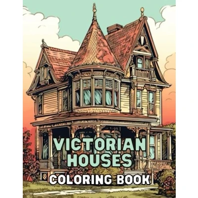 Bild av Victorian Houses Coloring Book: Intricate Designs of Charming Architecture: Explore the Elegance Era Homes with this Book