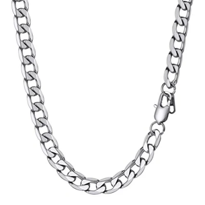 Bild av PROSTEEL kedja för män, 5/6/9/13 mm kubanskt halsband, 14/18/20/22/24/26/28/30 tum, 316L rostfritt stål/guldpläterad/svart (skicka presentask) e stål, colore: 9 cod. PSN3008G 20