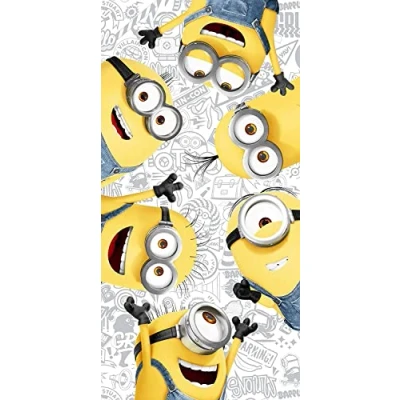 Bild av Jerry Fabrics Minions Bath Towels 70 x 140 cm 100 % bomullsvänner