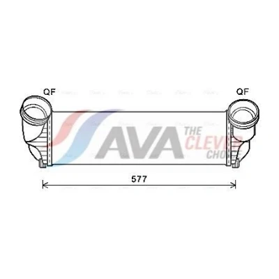 Bild av PRASCO BWA4543 Intercooler avec raccords rapides BMW: X5, X6