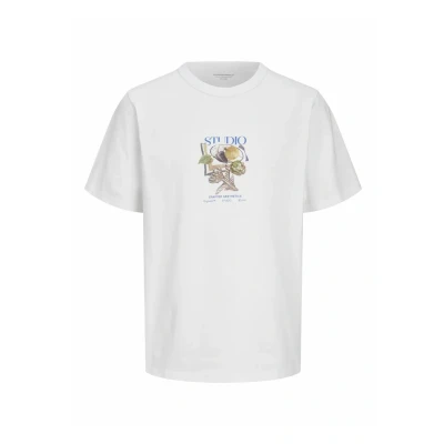 Bild av Jack &amp; Jones Jorbrooklyn Graphic Tshirt med print, Storlek: XL, Bright white