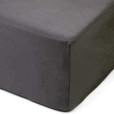 Bild av Amago Spännlakan, Sidhöjd på 50 cm, 100 % Bomull, 200 x cm Antracitgrå