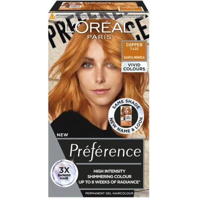 Bild av L&#039;Oréal Paris Préférence Vivids Copper 7.432 1 pcs