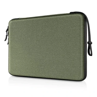 Bild av FINPAC hårt skal laptopfodral för MacBook Pro 14 tum 2021, 13,3 Air A2337 M1 A2179 A1932, 13 A2338 A2251 A2289 A2159, stötsäker bärskyddsväska, oliv