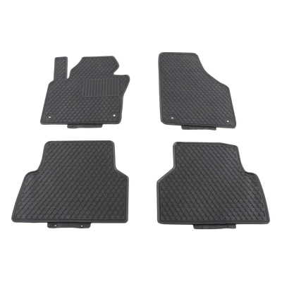 Bild av VAICO V10 6845 Ensemble de tapis sol Caoutchouc avant et arrière 4 noir Sur mesure VOLKSWAGEN: Tiguan I