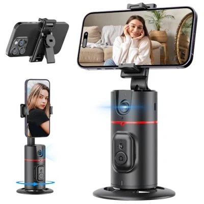 Bild av Auto Tracking Smartphone pod, utdragbar mobilhållare med AI 360 ansiktsspårningsfunktion och fjärrkontroll, ingen app krävs, smartphonehållare för iPhone Android