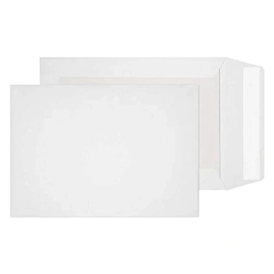 Bild av Blake rent förpackning C5 229 x 162 mm kartong bakficka dra och täta kuvert (5111) vit paket med 125