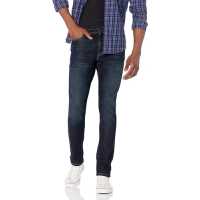 Bild av Amazon Essentials Herr Skinny Fit Stretch Jean, Mörk Indigo/Skinsed, 28 B x 32 L