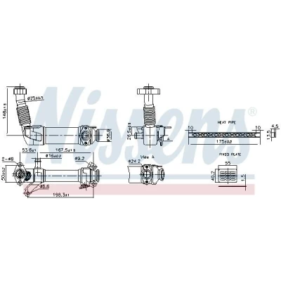 Bild av NISSENS 989280 Refroidisseur EGR sans bypass de dépression BMW: 3 Berline, 1 5 portes, X3