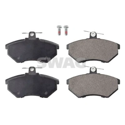Bild av SWAG 30 91 6048 Jeu de plaquettes frein Essieu avant contact signal d&#039;usure exclu avec kit vis VOLKSWAGEN: GOLF 3, Caddy 2