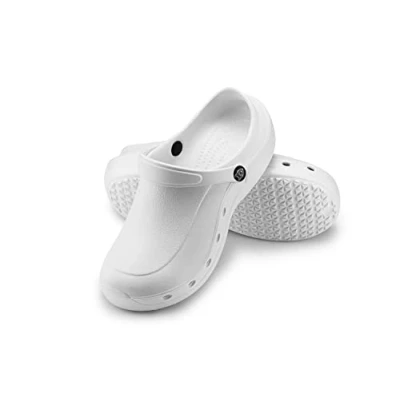 Bild av ESTRO Trädgårdsskor Herr Tofflor Dam Unisex Trädgård Clogs Gummi Lätta Sommar F92 (43, Vit)