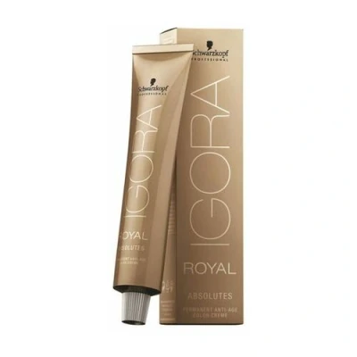 Bild av Schwarzkopf Professional Igora Royal Absolutes Permanent hårfärg 60 ml 8 01 Lichtblond Natuur Cendré