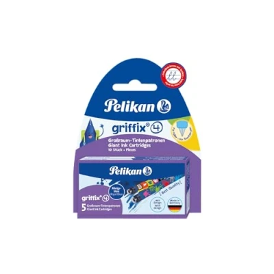 Bild av Pelikan Griffix gigantiska bläckpatroner 4001 Gtp/5/2/B Ass.Blisterform
